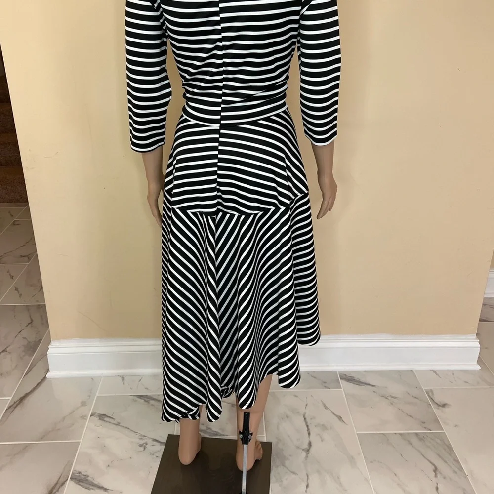 𝅺Asymmetric stripe dress - Picture 6 of 7